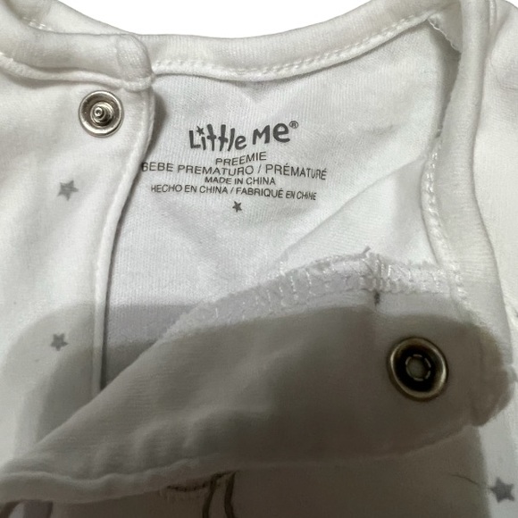 Little Me Welcome to the World snap up preemie footie pajamas - Picture 3 of 3